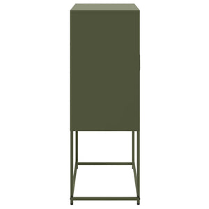 Olivgrünes Highboard 68,5x38,5x107 cm Stahl