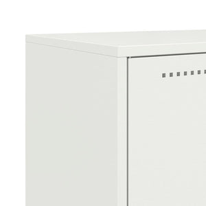 Weißes Highboard 68,5x38,5x107 cm Stahl