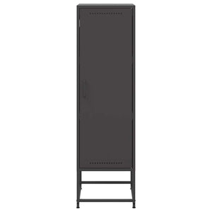 Schwarzes Highboard aus Stahl, 36x39x123 cm