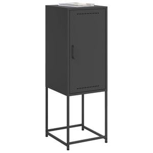 Schwarzes Highboard aus Stahl, 36x39x107 cm