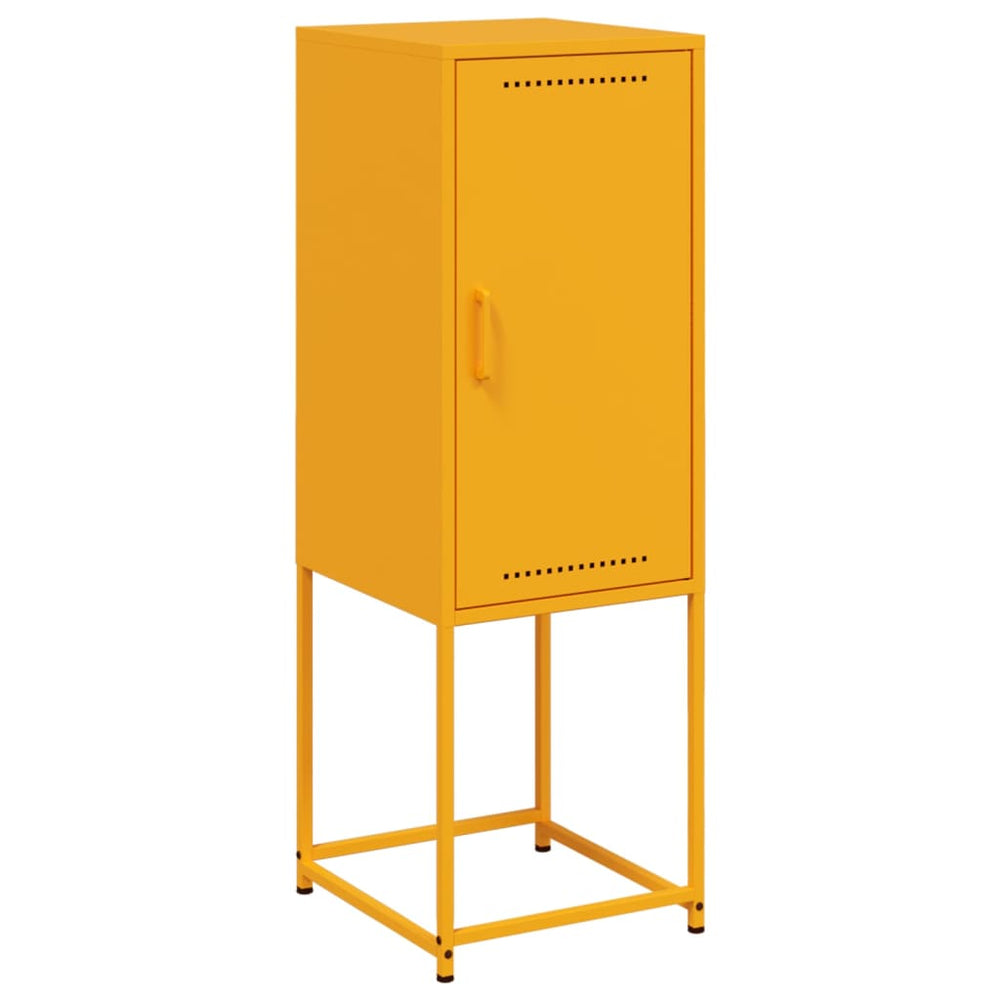 Senfgelbes Highboard 36x39x107 cm