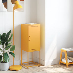 Senfgelbes Highboard 36x39x107 cm