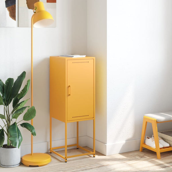 Senfgelbes Highboard 36x39x107 cm