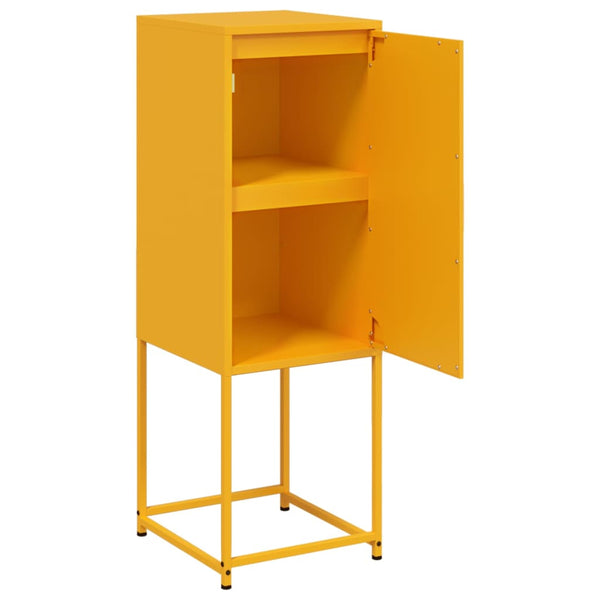 Senfgelbes Highboard 36x39x107 cm