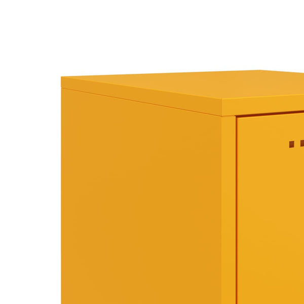 Senfgelbes Highboard 36x39x107 cm