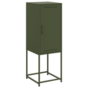Olivgrünes Highboard 36x39x107 cm