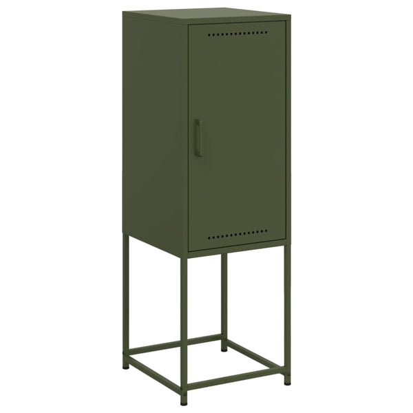 Olivgrünes Highboard 36x39x107 cm