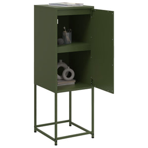 Olivgrünes Highboard 36x39x107 cm
