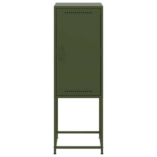 Olivgrünes Highboard 36x39x107 cm