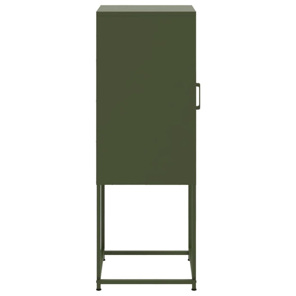 Olivgrünes Highboard 36x39x107 cm
