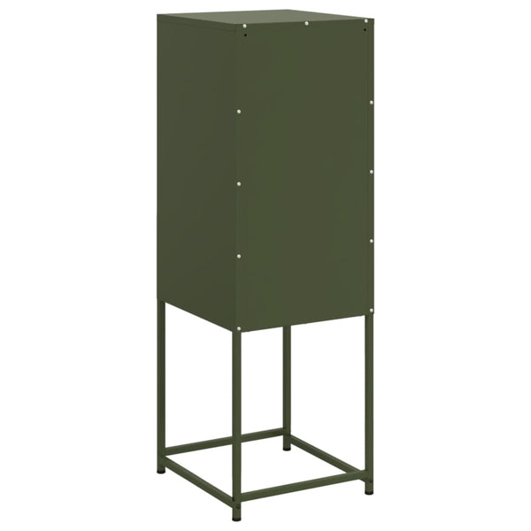 Olivgrünes Highboard 36x39x107 cm
