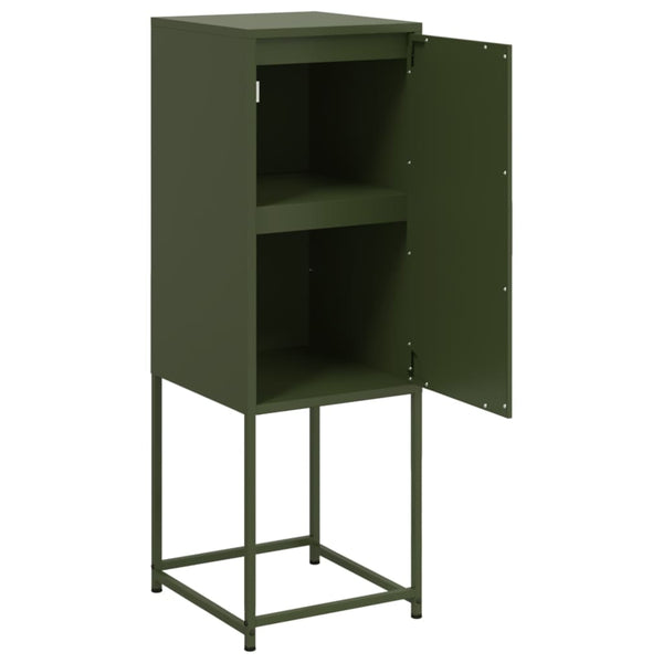 Olivgrünes Highboard 36x39x107 cm