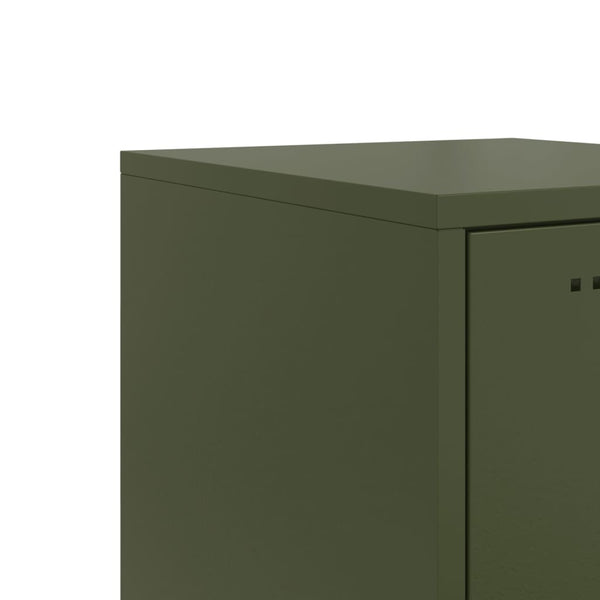 Olivgrünes Highboard 36x39x107 cm