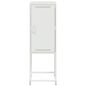 Weißes Highboard aus Stahl, 36x39x107 cm