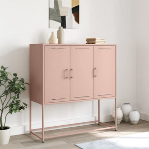 Highboard Rosa Stahl 100,5x39x107 cm