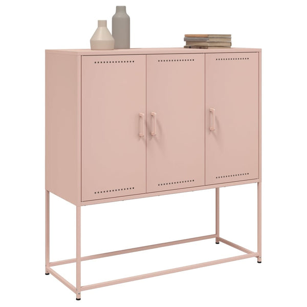 Highboard Rosa Stahl 100,5x39x107 cm