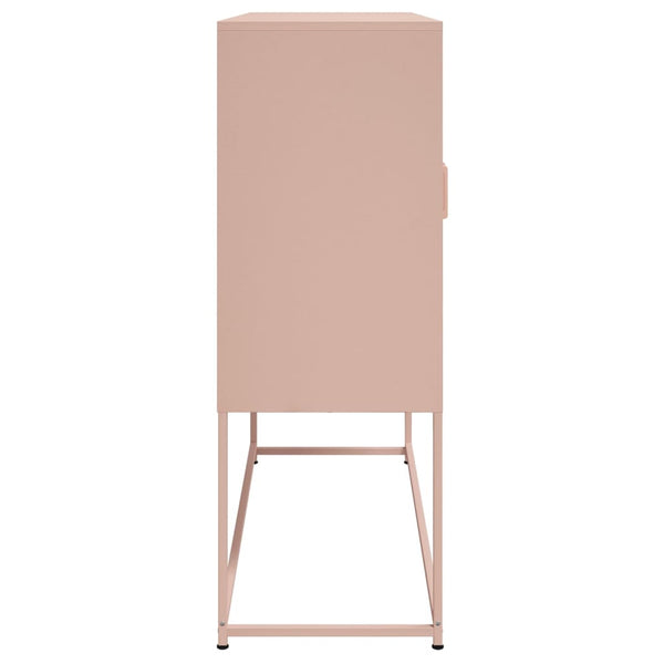 Highboard Rosa Stahl 100,5x39x107 cm