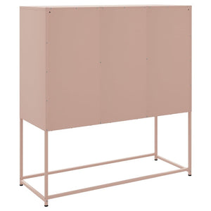 Highboard Rosa Stahl 100,5x39x107 cm