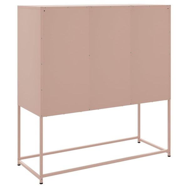 Highboard Rosa Stahl 100,5x39x107 cm