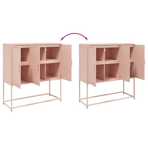 Highboard Rosa Stahl 100,5x39x107 cm