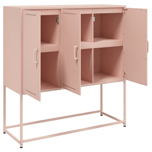 Highboard Rosa Stahl 100,5x39x107 cm