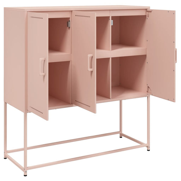 Highboard Rosa Stahl 100,5x39x107 cm