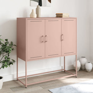 Highboard Rosa Stahl 100,5x39x107 cm