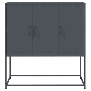 Highboard Anthrazit Stahl 100,5x39x107 cm