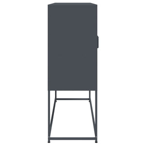 Highboard Anthrazit Stahl 100,5x39x107 cm