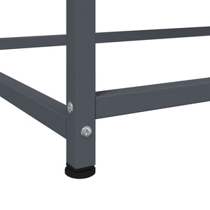 Highboard Anthrazit Stahl 100,5x39x107 cm
