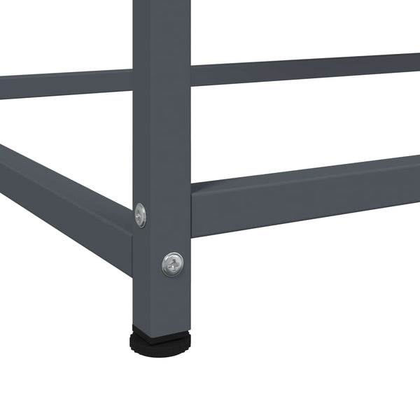 Highboard Anthrazit Stahl 100,5x39x107 cm