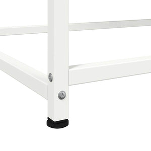 Weißes Highboard 100,5x39x107 cm aus Stahl