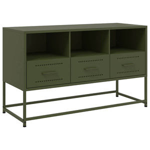 TV-Schrank Olivgrün Stahl 100,5 cm