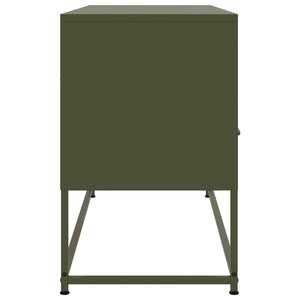 TV-Schrank Olivgrün Stahl 100,5 cm