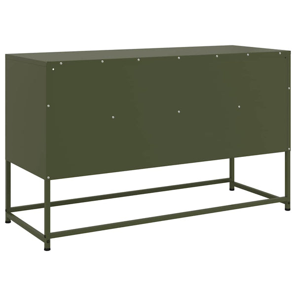 TV-Schrank Olivgrün Stahl 100,5 cm