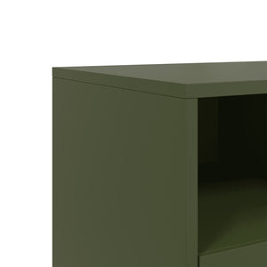 TV-Schrank Olivgrün Stahl 100,5 cm