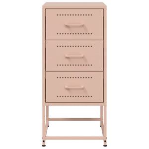 Nachttische 2er Set Rosa Stahl