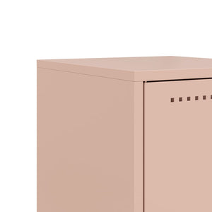 Nachttische 2er Set Rosa Stahl