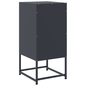 Nachttische 2er Set Anthrazit Stahl 36x39x78cm