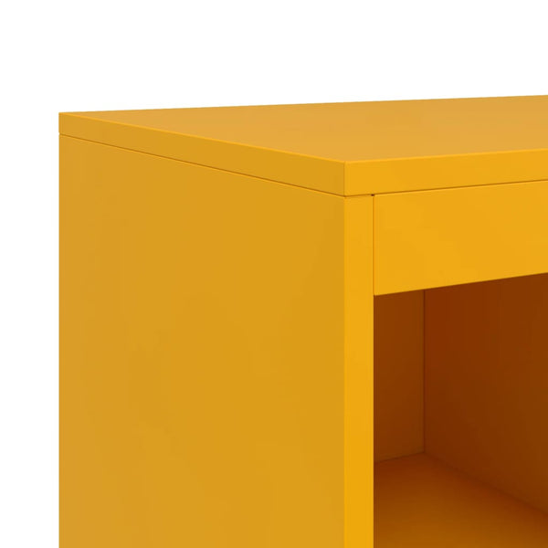 Senfgelbes Stahl Sideboard, 100cm