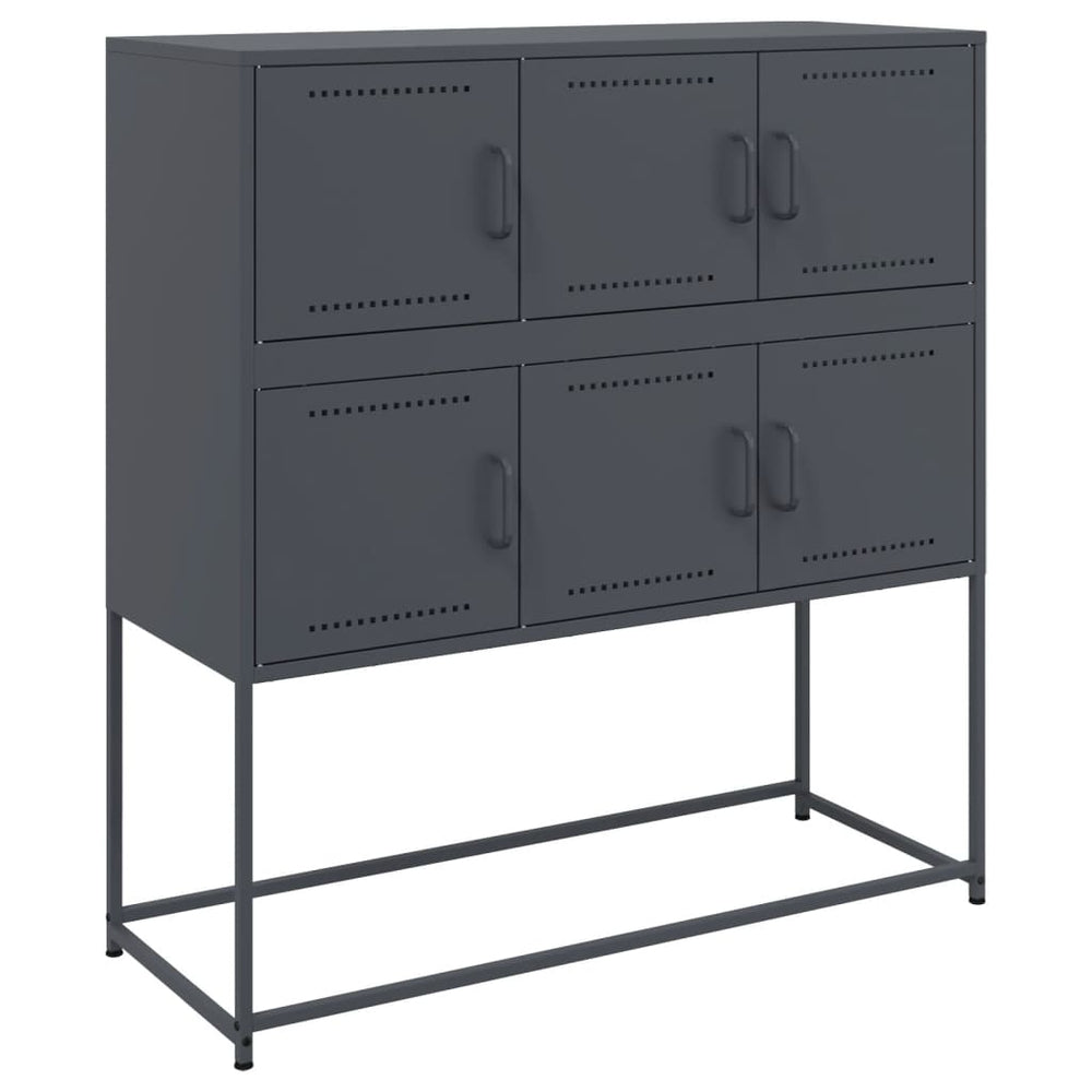 Anthrazit Stahl Sideboard 100,5 cm