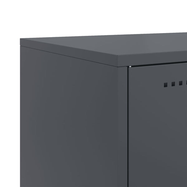 Anthrazit Stahl Sideboard 100,5 cm