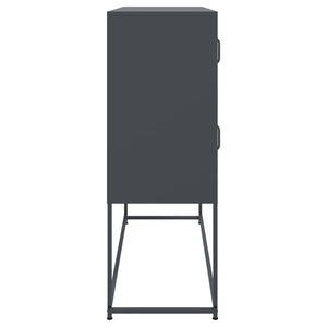 Anthrazit Stahl Sideboard 100,5 cm