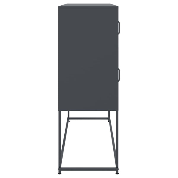 Anthrazit Stahl Sideboard 100,5 cm