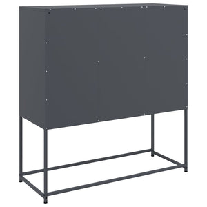 Anthrazit Stahl Sideboard 100,5 cm