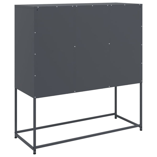 Anthrazit Stahl Sideboard 100,5 cm