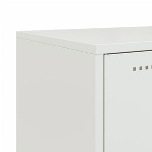 Weißes Stahl Sideboard, 100,5 cm