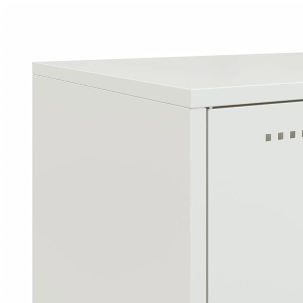 Weißes Stahl Sideboard, 100,5 cm