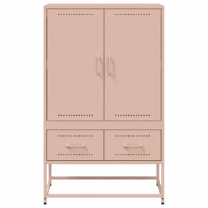 Rosa Highboard, 68 cm Stahl-Schrank