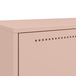 Rosa Highboard, 68 cm Stahl-Schrank